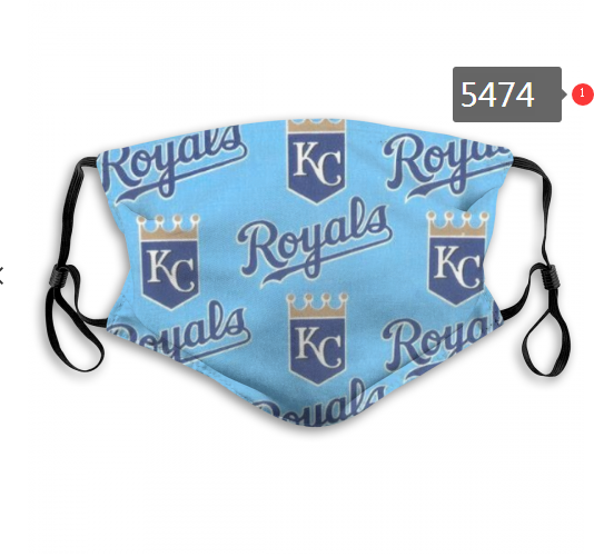 2020 MLB Kansas City Royals #2 Dust mask with filter->mlb dust mask->Sports Accessory